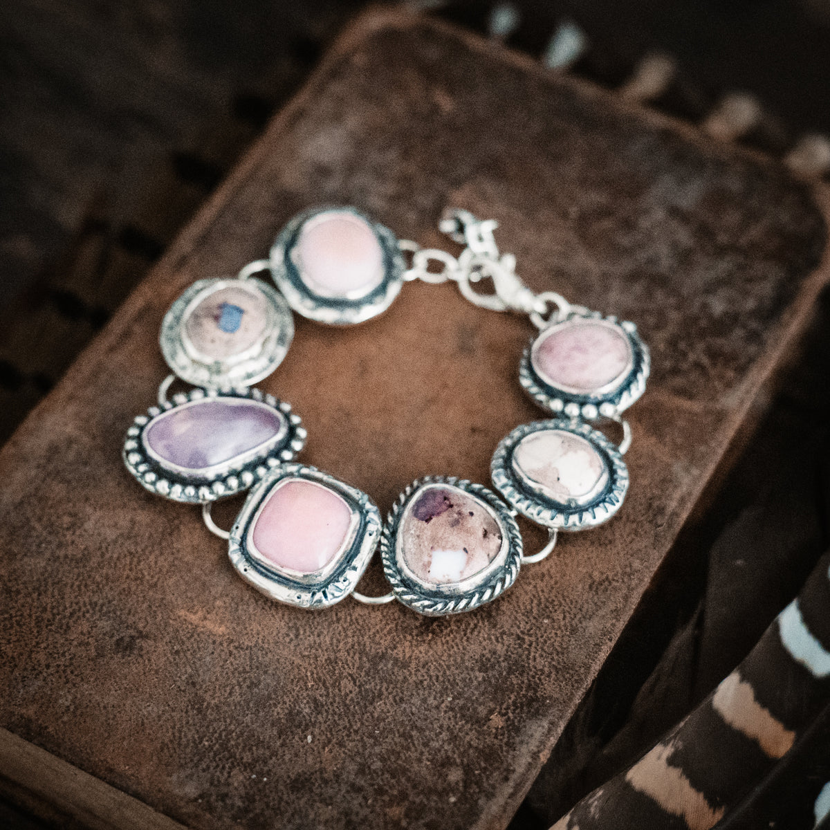 Pink Cloud Stepping Stone Bracelet