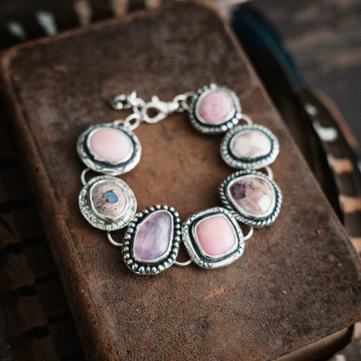 Pink Cloud Stepping Stone Bracelet