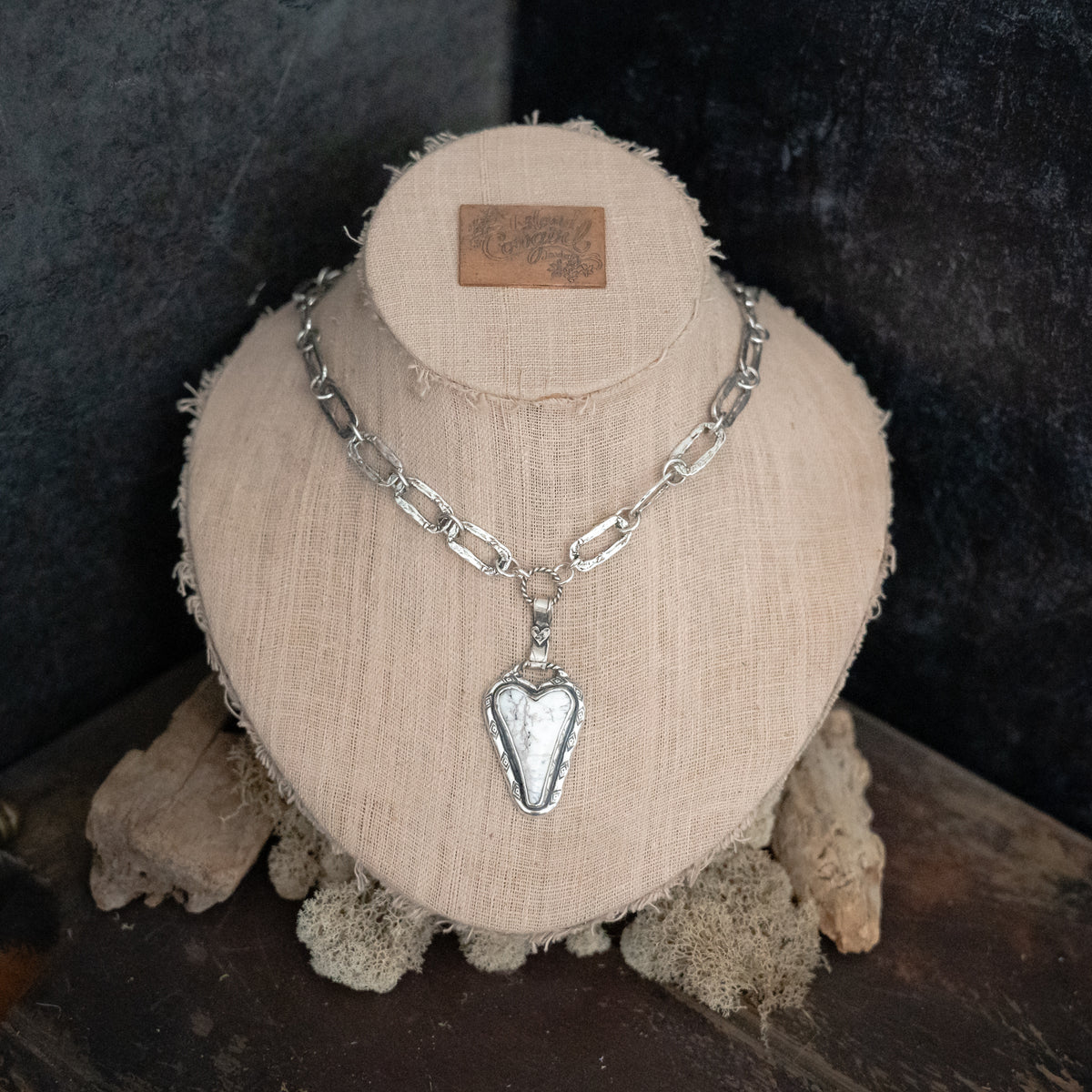 Pure Heart White Buffalo Necklace