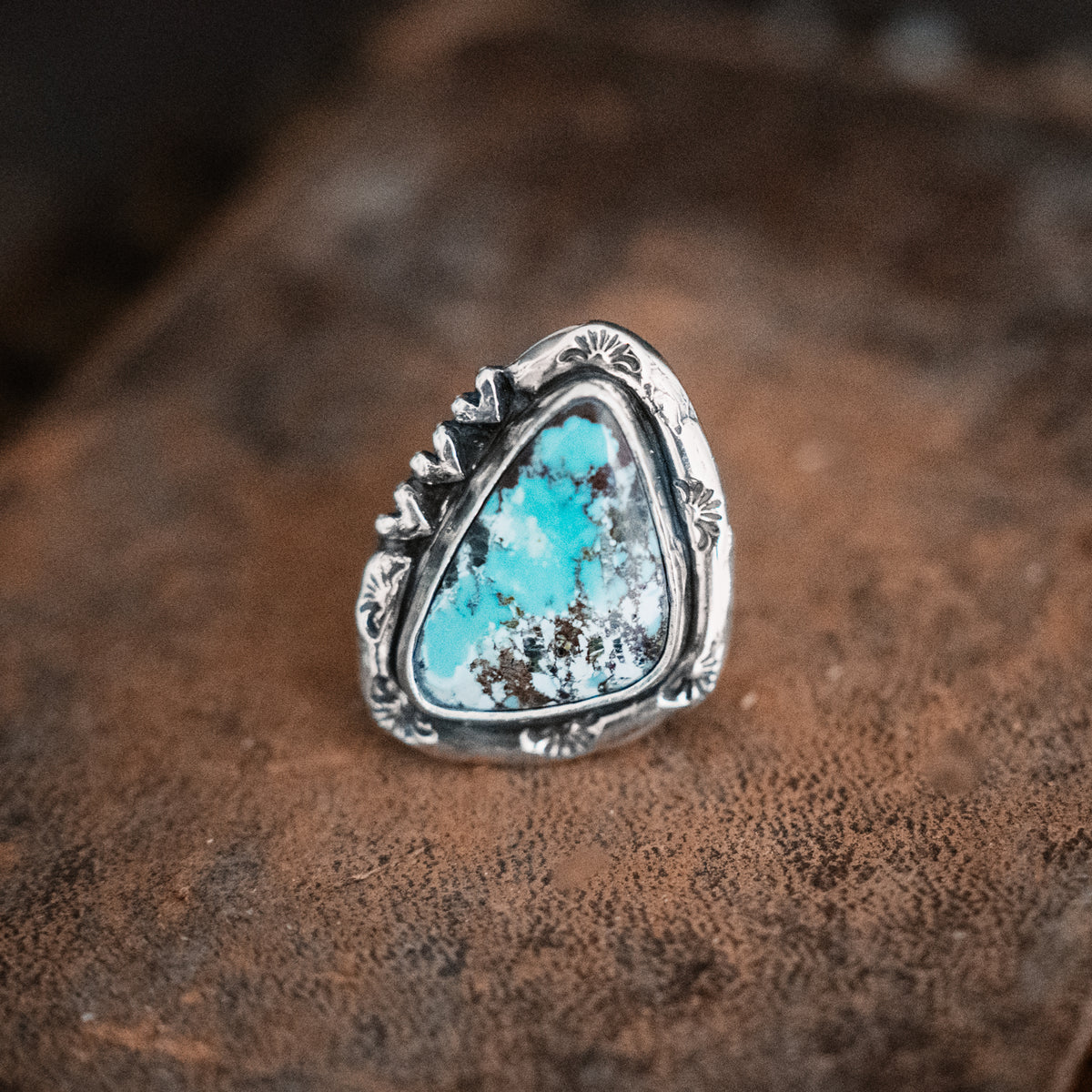 Rain Song Bao Canyon Turquoise Ring - Size 8