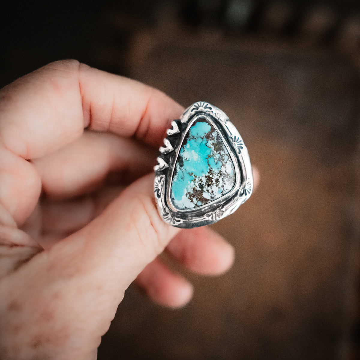 Rain Song Bao Canyon Turquoise Ring - Size 8