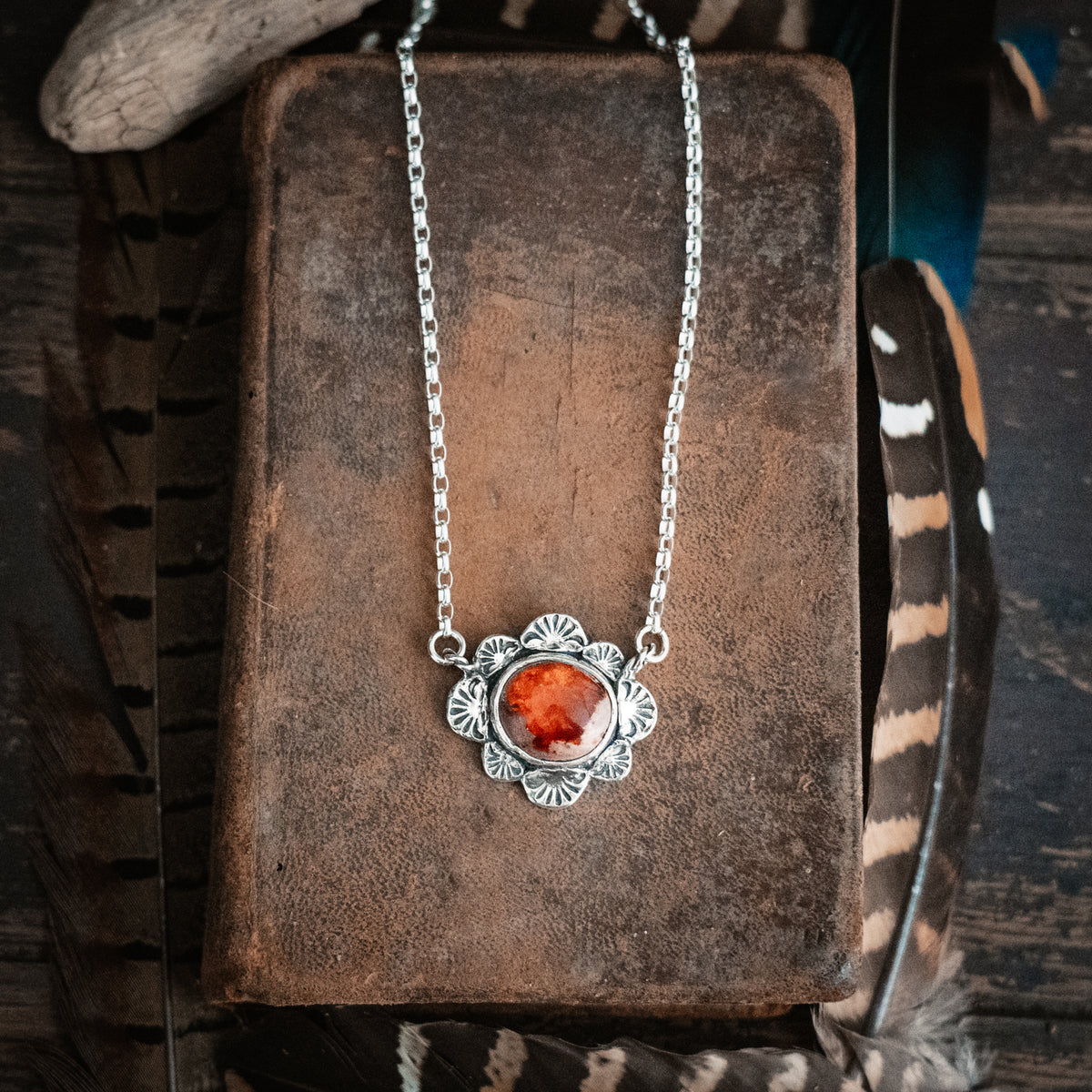 Sun Chaser Fire Opal Necklace