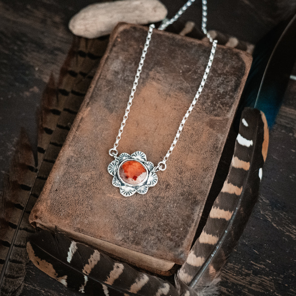 Sun Chaser Fire Opal Necklace