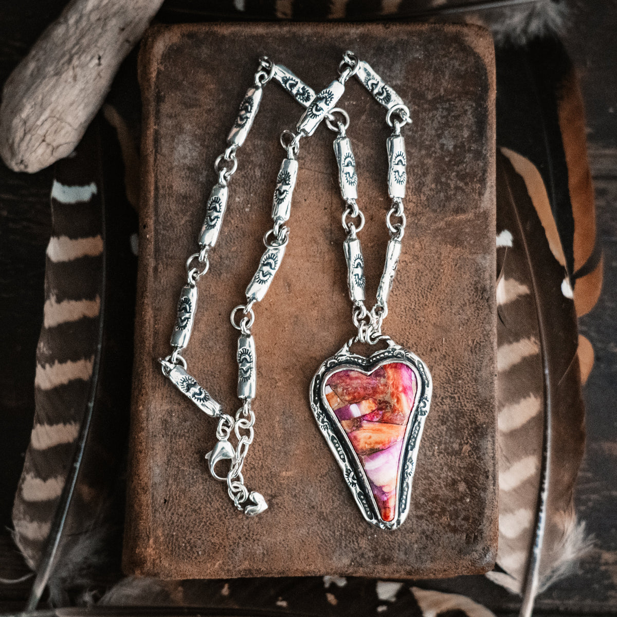 Warrior Heart Confetti Necklace