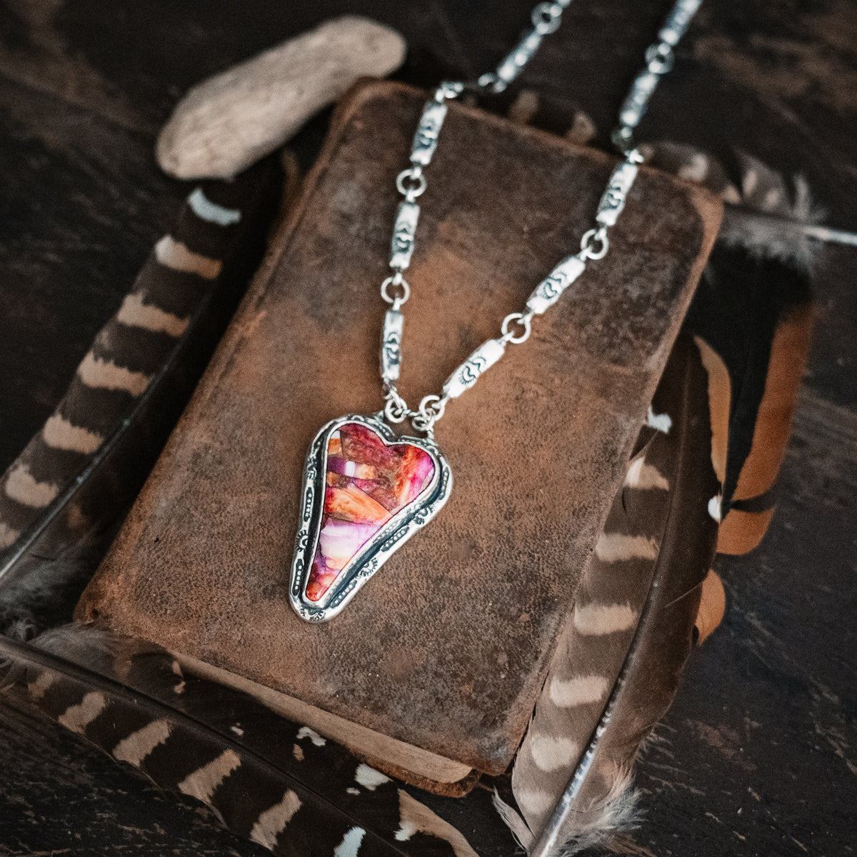 Warrior Heart Confetti Necklace